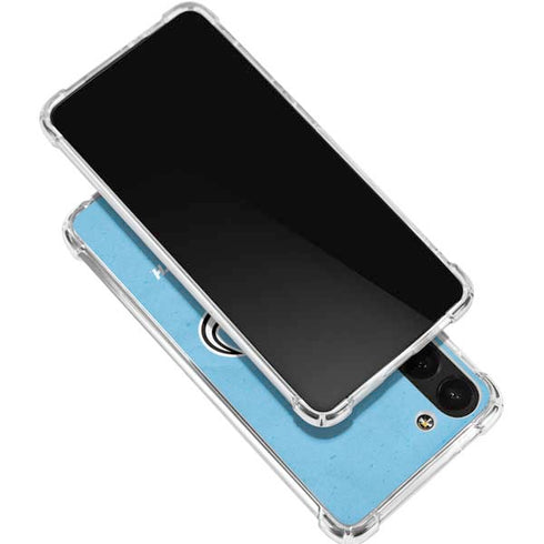NHL Utah Mammoth Distressed Blue Galaxy S24 FE Clear Case